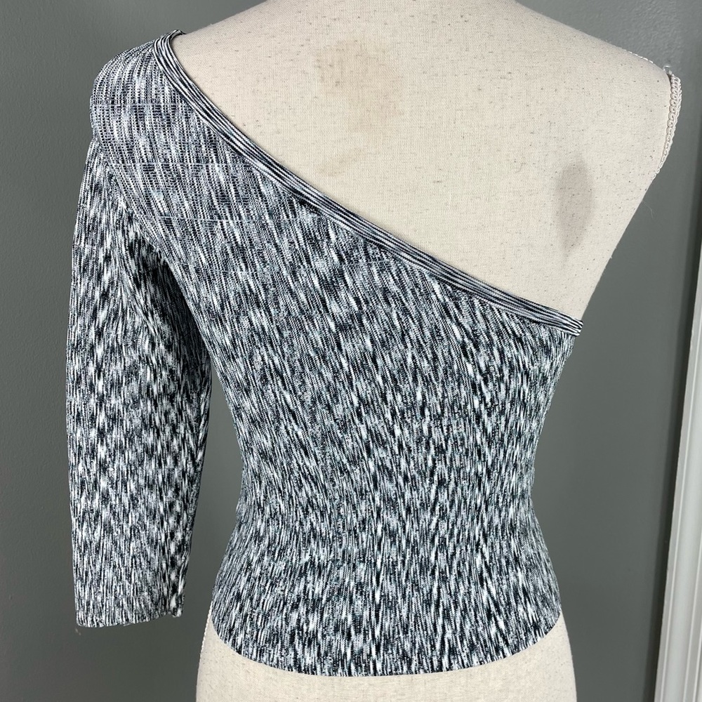 Guess || Heathered One Sleeve Bodycon Top Size XS - Picture 4 of 7
